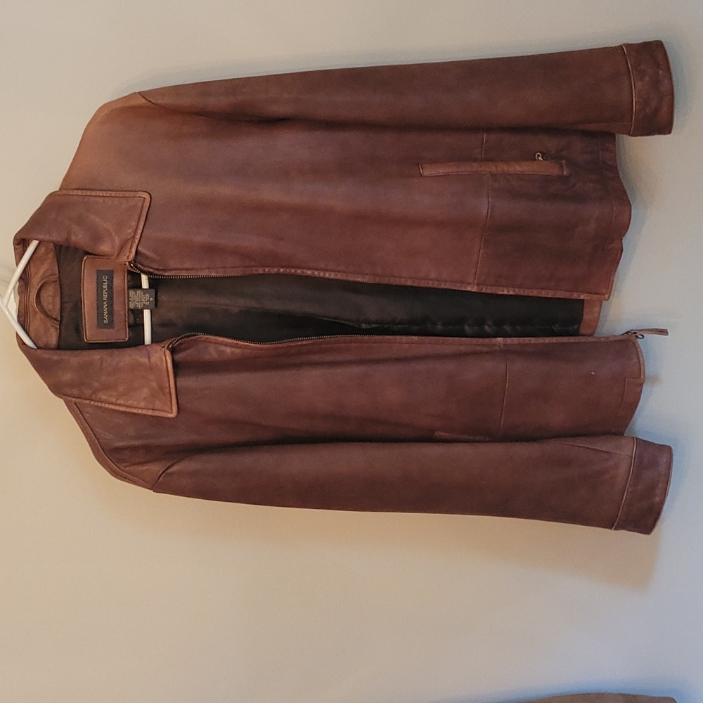 Leather coat